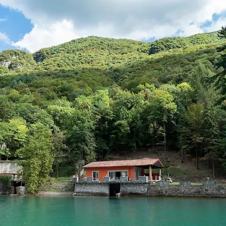 Rustic Private Front With Boat